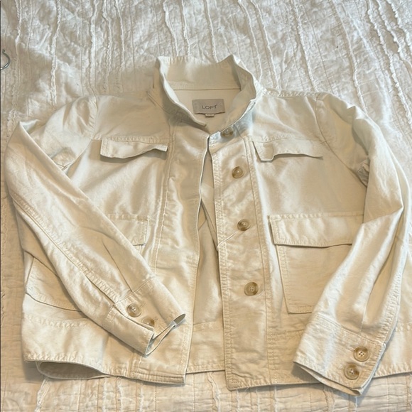 LOFT Jackets & Blazers - LOFT Off-White Buttoned Jacket